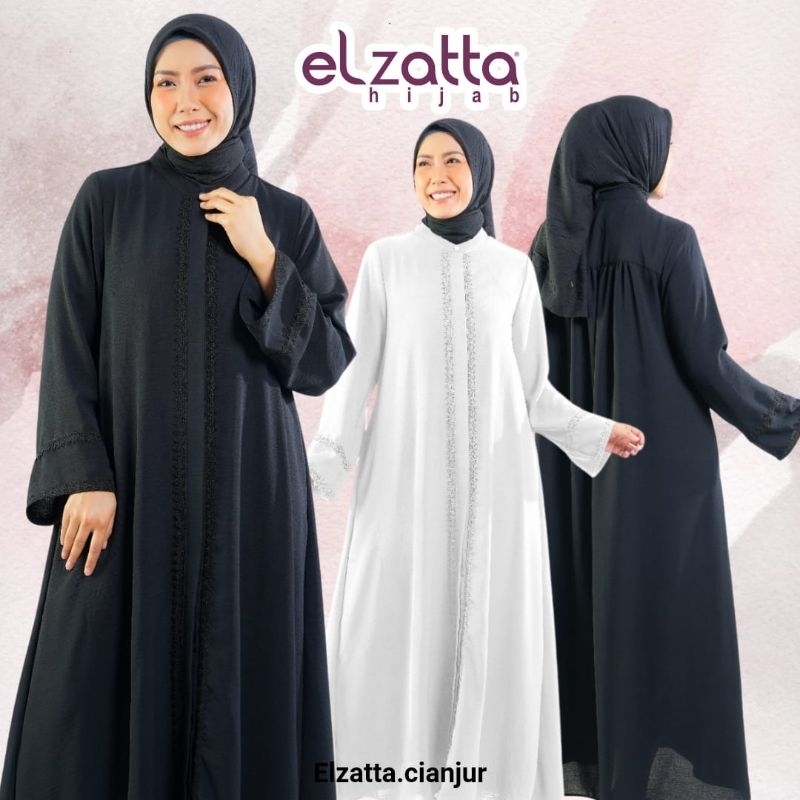 ELZATTA DAUKY DRESS DAUKY GAMIS ELZATTA GAMIS ABAYA MECCA RENDA  BAHAN RAYON CRINKLE ELZATA GAMIS EL