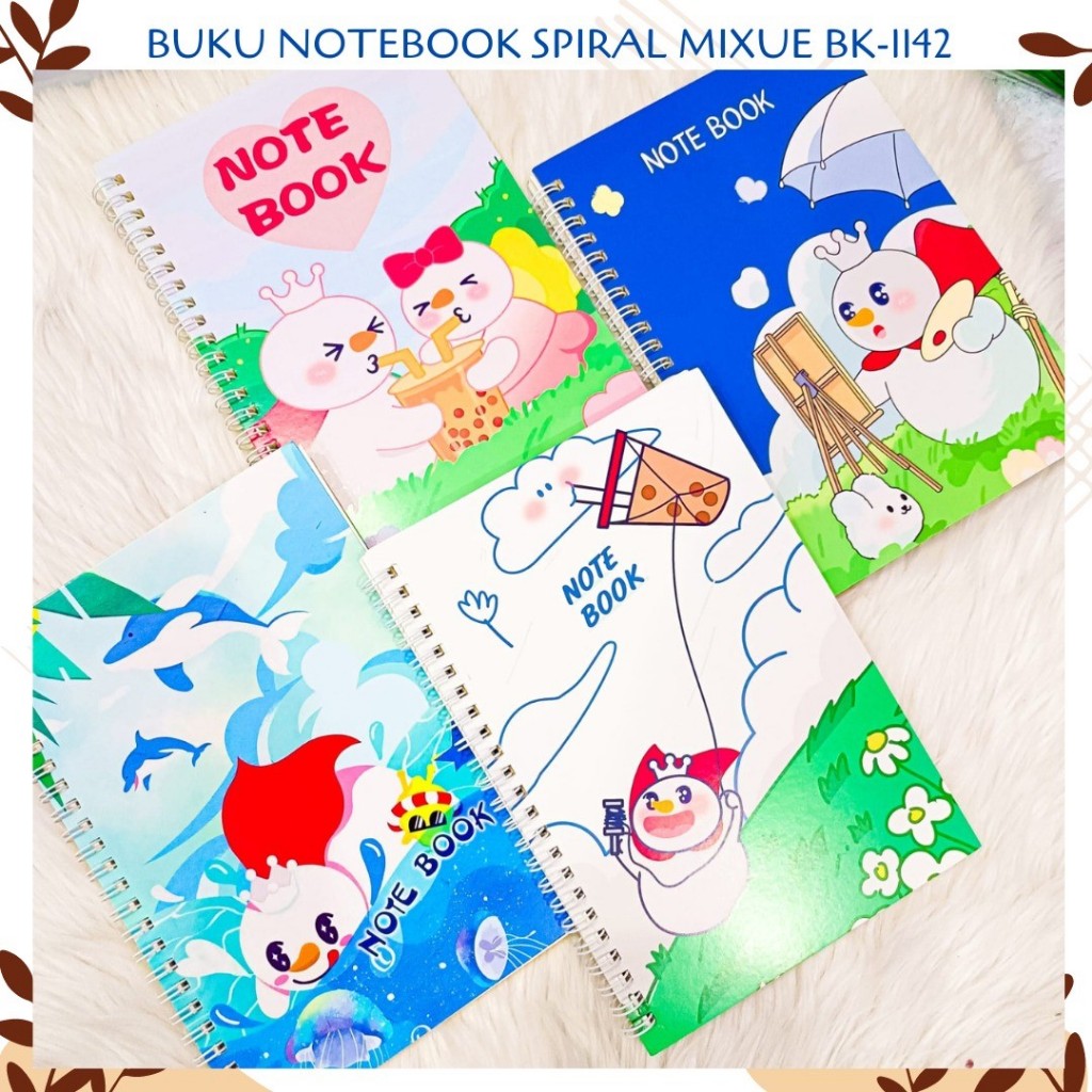 

BUKU NOTEBOOK SPIRAL MIXUE BK-1142 RING DIARY MODEL BERGARIS TULIS LUCU ANAK ALAT TULIS KANTOR SEKOLAH MURAH TERMURAH COD