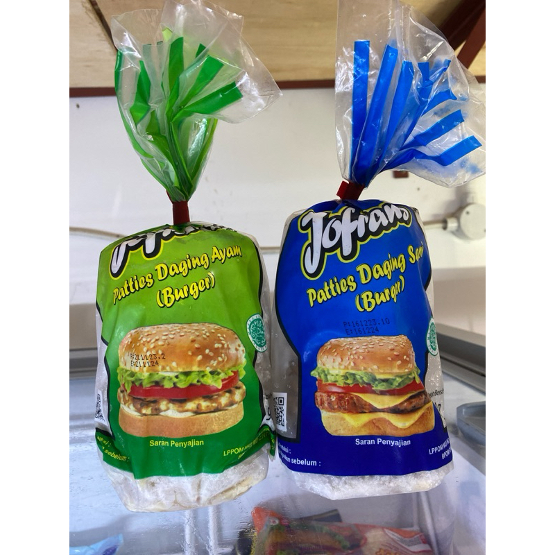 

Jofrans Patties Sapi dan Patties Ayam 900gr isian burger