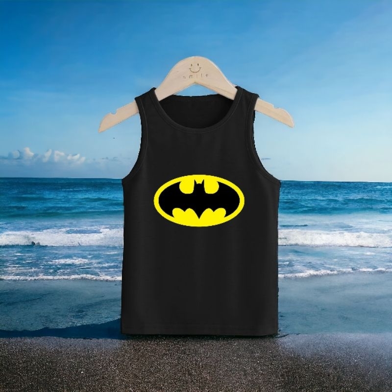 singlet anak logo Batman tanktop lekbong anak cowok laki laki usia 2-10 tahun