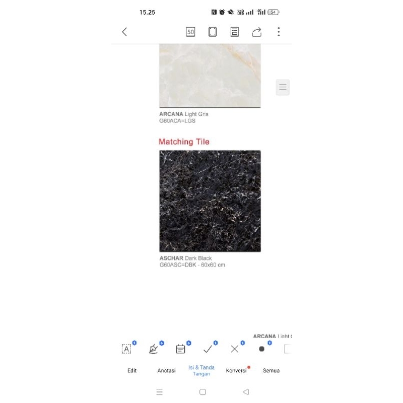 Granit lantai Uk 60x60 motif serat hitam