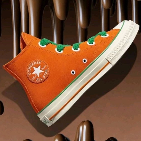 Sepatu Sneakers Pria Converse Wonka Chuck 70 Hi Oompa Original A08152C