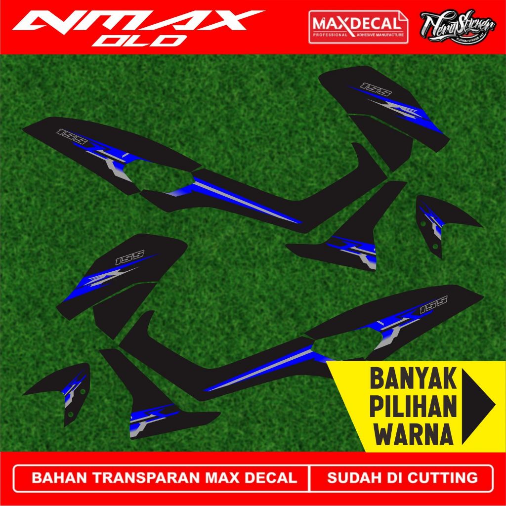 Striping Transparan Old GRAFIS 2 New Stiker Striping Motor Yamaha Nmax old 155 Transparan Custome De