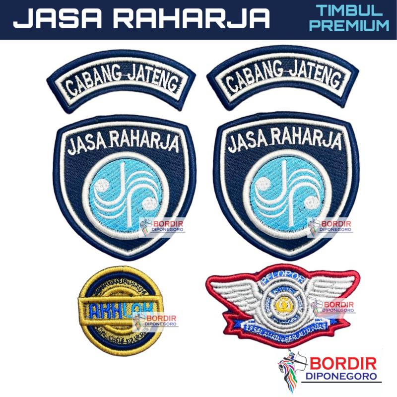 BORDIR JASA RAHARJA TERBARU - BORDIR TIMBUL JASA RAHARJA PREMIUM | BORDIR JASA RAHARJA | LOGO JASA R