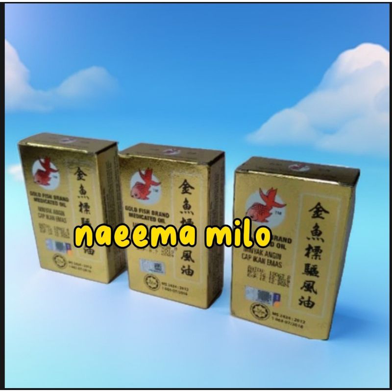 Minyak angin cap ikan mas 13 ml Malaysia