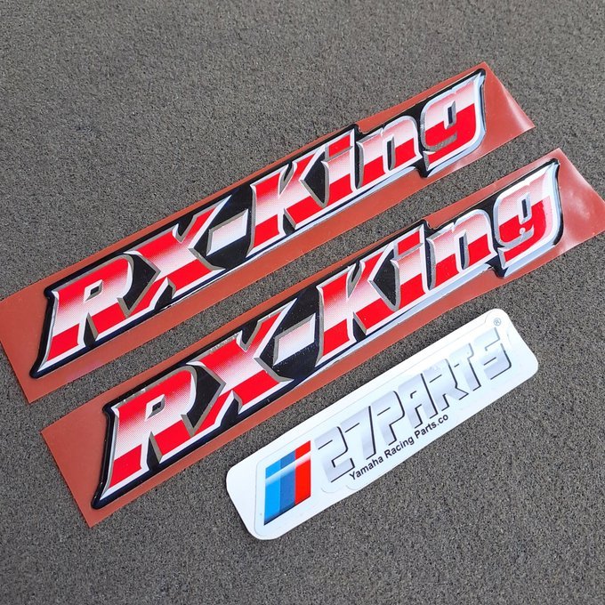 EMBLEM BOX AKI RX KING 2004 100% ORIGINAL LOSTPACK YAMAHA RX KING TANPA KEMASAN
