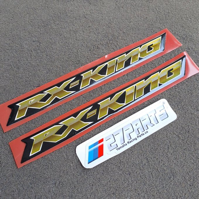 EMBLEM BOX AKI RX KING 2007 100% ORIGINAL LOSTPACK YAMAHA RX KING TANPA KEMASAN