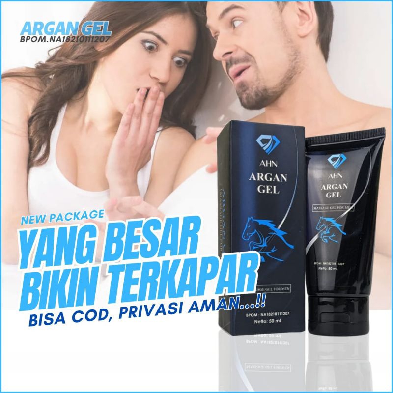 (PRIVASI) AHN ARGAN GEL 100% ORIGINAL PRODUK PERAWATAN KHUSUS PRIA TERDAFTAR RESMI DI BPOM RI BISA B