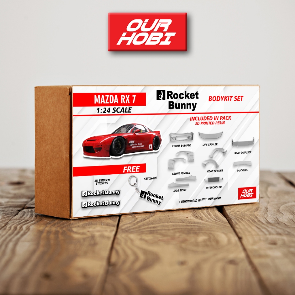 Body Kit Transkit Model Kit RX7 Rocket Bunny 1/24