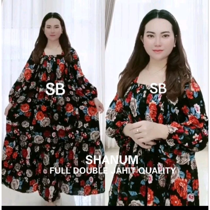 SHANUM DRESS  SMOOK DEPAN
