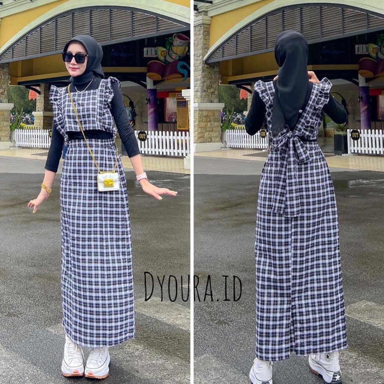 KODE A84U One set vest  setelan wanita  one set reina span manset  overall kriwil  overall pita over