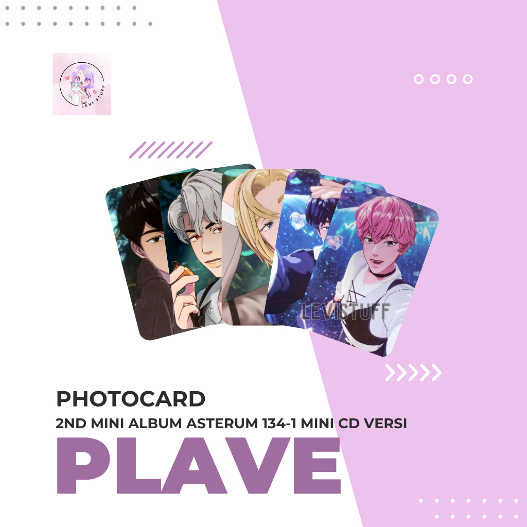 Photocard Plave 2nd Mini Album Mini Versi Asterum 134-1 Unofficial idol/korea/kpop/virtual idol