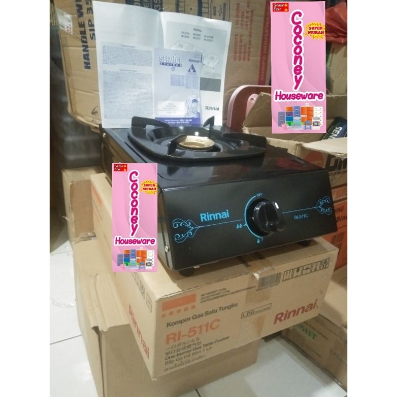 Kompor Gas Satu Tungku Rinnai RI-511C / Kompor Gas Rinnai