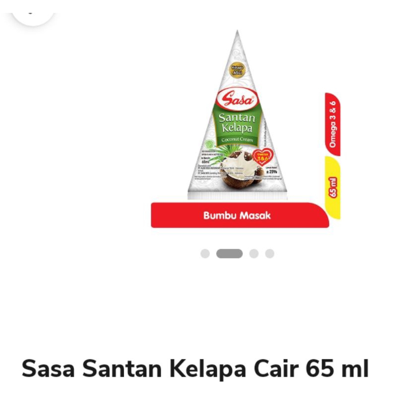 

SASA SANTAN CAIR UKURAN 65 ML 4 pcs 10 ribu TERMURAH TERLARIS