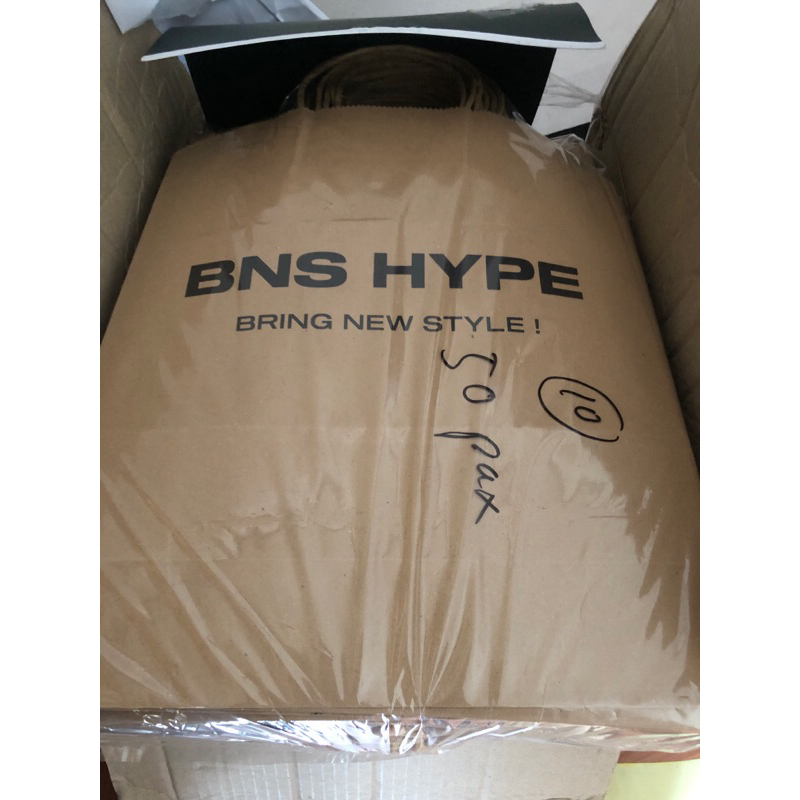 Banner Paper Bag Kraft Brown Custom payung