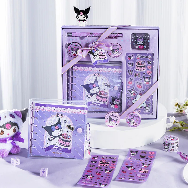 

【COD】Set Alat Tulis Sanrio Kawaii Cinnamorroll Mymelody Kuromi Siswa Kartun Kartun Notebook Stiker Stiker Kotak Hadiah Hadiah Anak