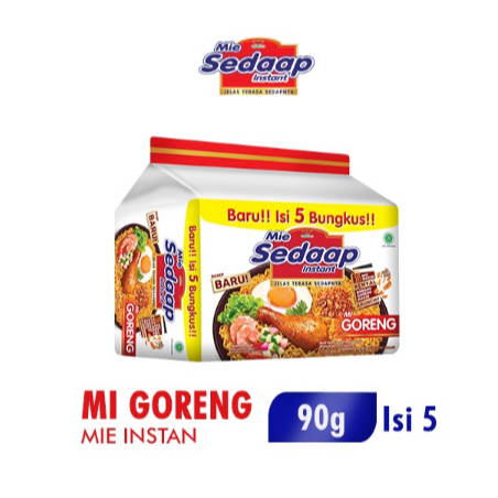 

Sedaap Mie Instan Goreng Isi 5 Bag 90 gr