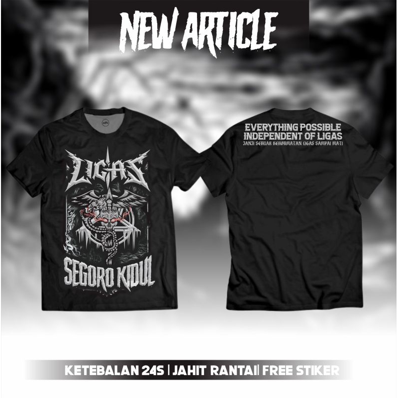 Kaos Pencak Silat Pagar Nusa Ligas Segoro Kidul Sablon Dtf Premium Sablonan Depan Belakang AB4