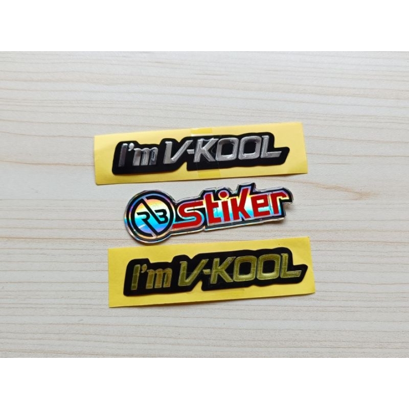 Stiker kaca film Im Vkool emboss I'm V-kool