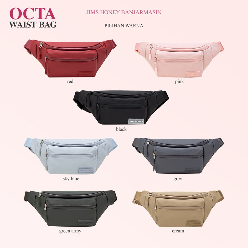 HOT OKTA WAIST BAG UNISEX TAS PRIA WANITA JIMSHONEY BANJARMASIN
