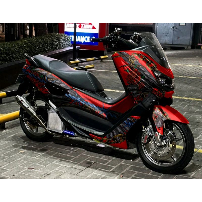 Stiker Decal Full Body Nmax Old Vector Merah