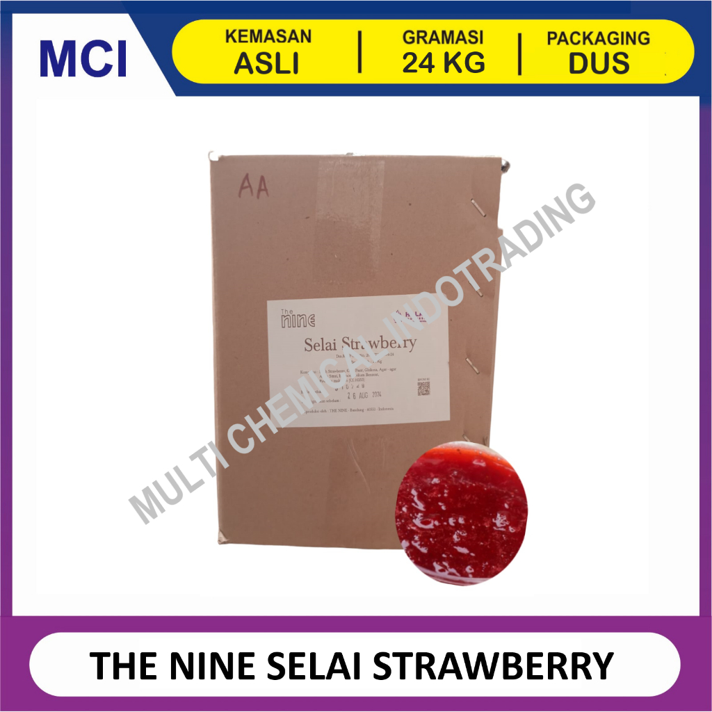 

THE NINE SELAI STRAWBERRY STROBERI JAM - 1 DUS 24 KG