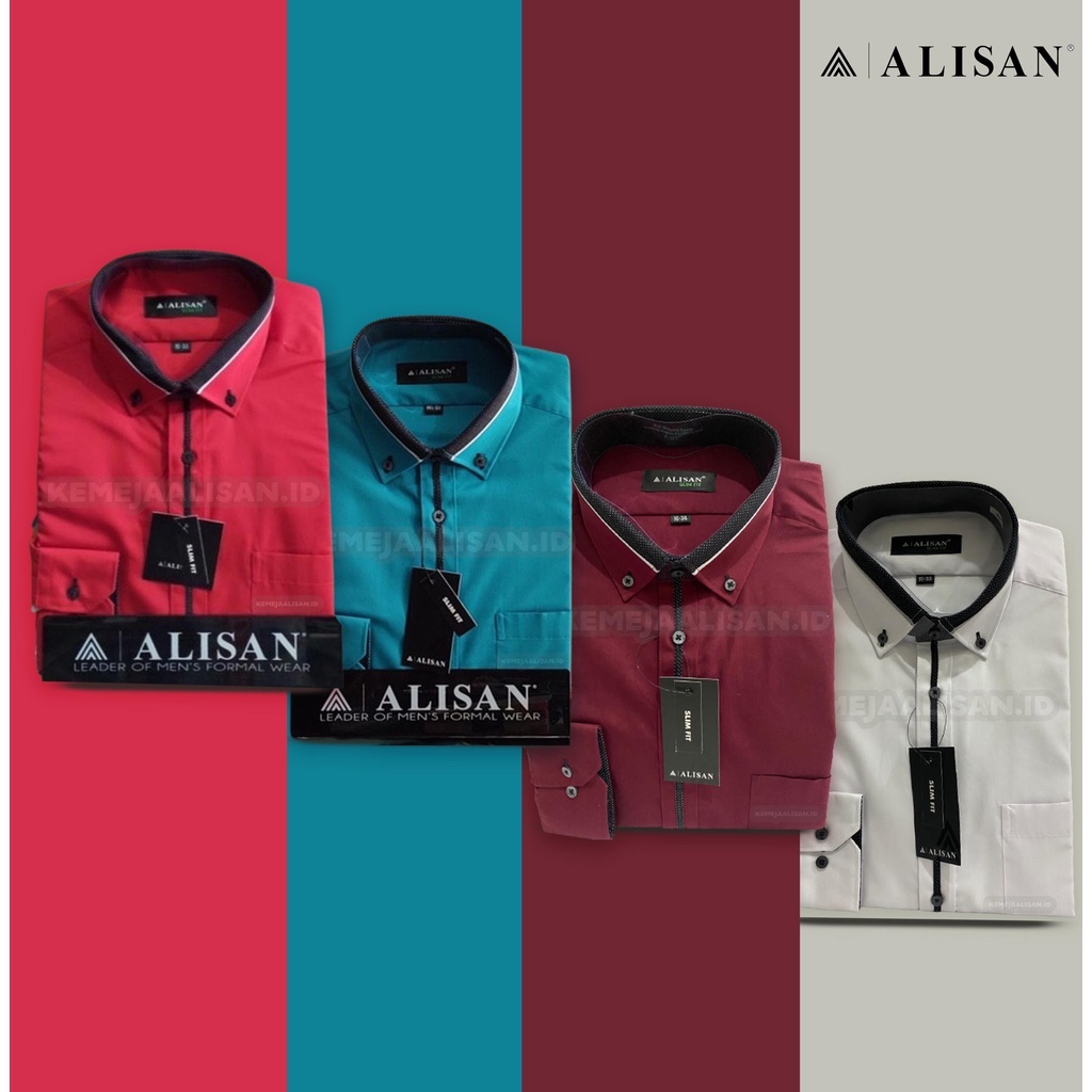 KEMEJA ALISAN SLIMFIT KOMBINASI SPC 12 LENGAN PANJANG