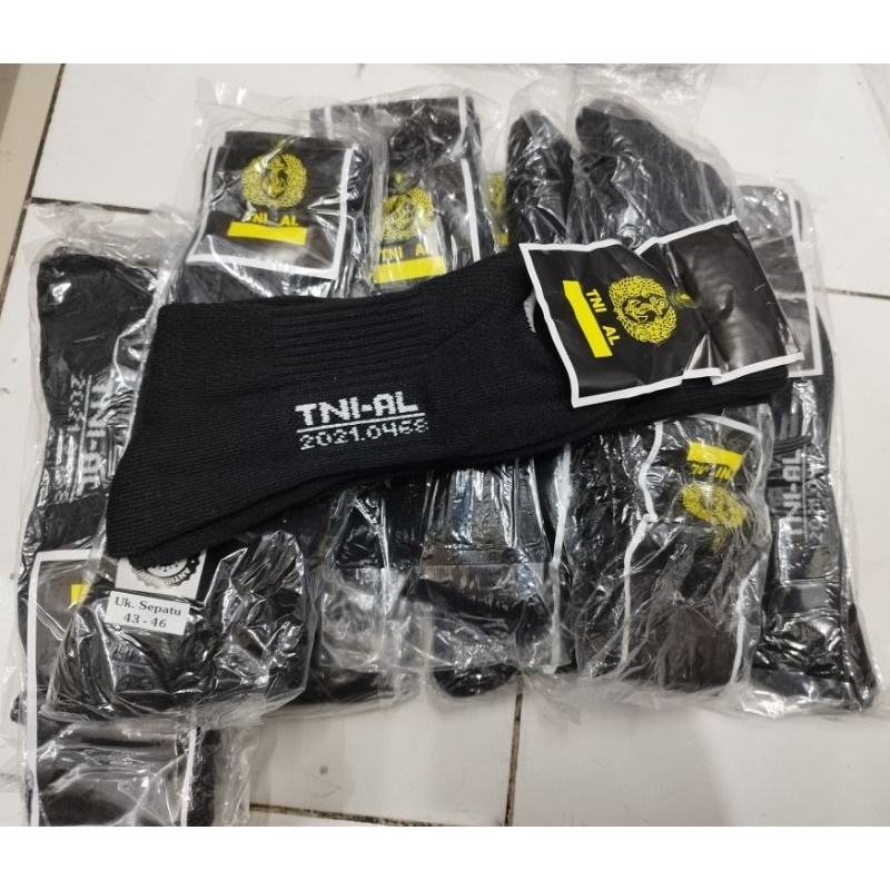 kaos kaki Hitam jatah TNI-AL/kaos kaki jatah tni al/ori kaos kaki hitam jatah TNI -AL
