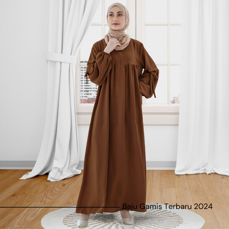 Gamis Terbaru 2024 Lebaran Wanita Dress Muslim Kondangan Pesta Remaja AZAHRA Crepe Premium Baju Gamis Syari Model Kekinian Fashion Muslim Remaja Dewasa Polos Elegan Simple Model Terbaru2024 Terlaris Buat Lebaran