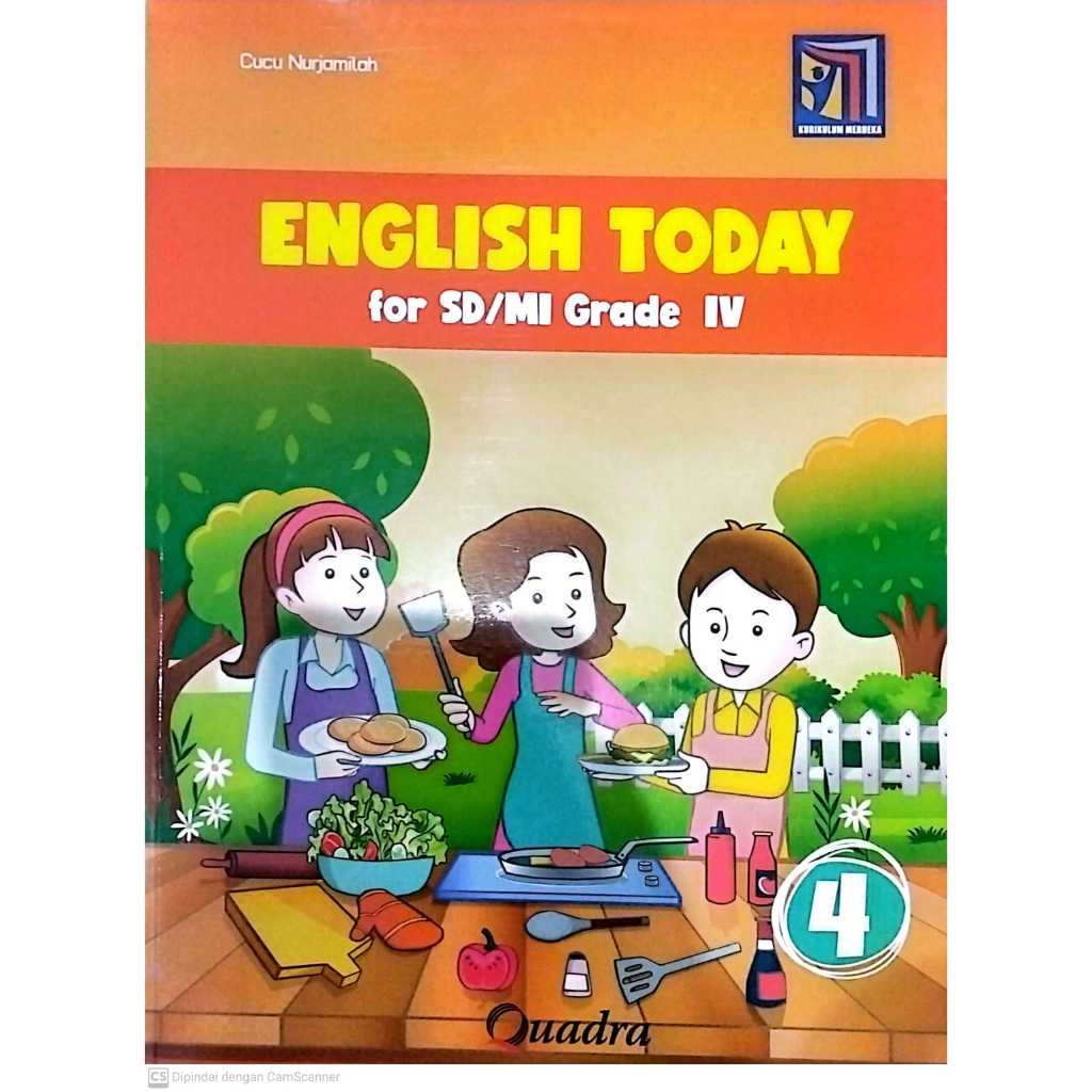 Penerbit Quadra English today  kelas 1 2 3 4 dan 5 6 kurikulum merdeka