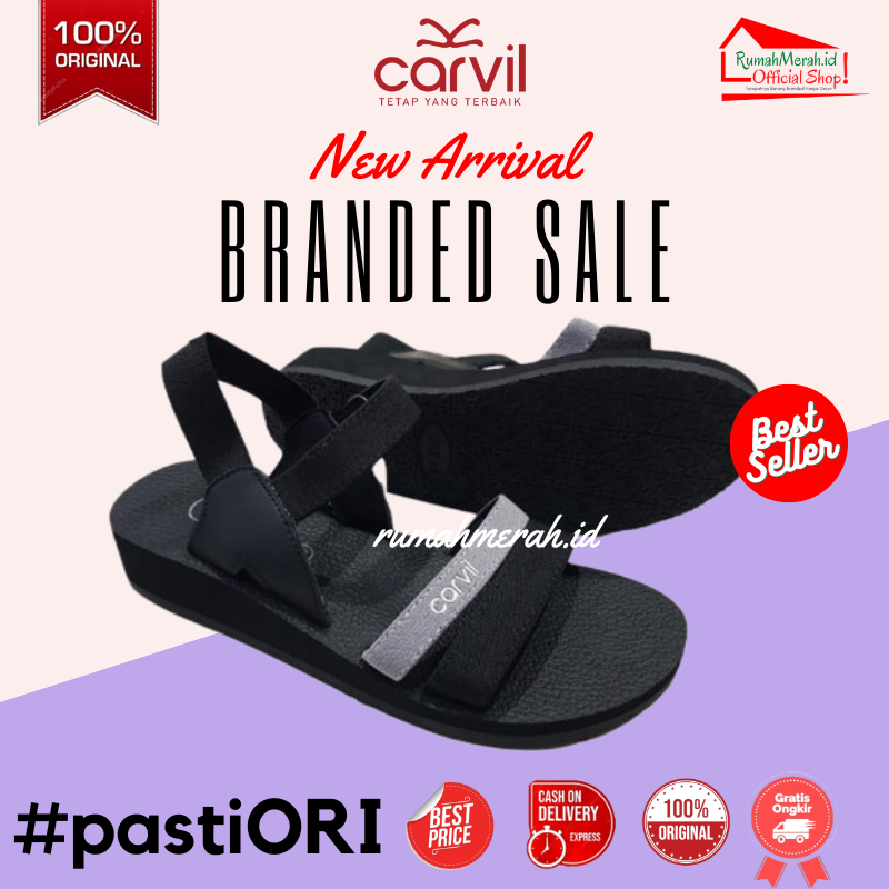 Carvil Sandal Gunung Wanita JOANNA-Tb Sendal Tali Perempuan Dewasa Remaja Slingback | Original Carvi