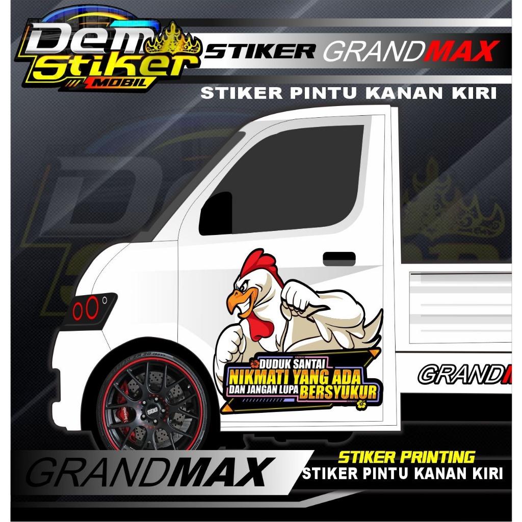 STIKER PINTU PICK UP GRANMAX / DECAL STIKER PINTU MOBIL CARRY L300 / STIKER PINTU PICK UP/STIKER MOB