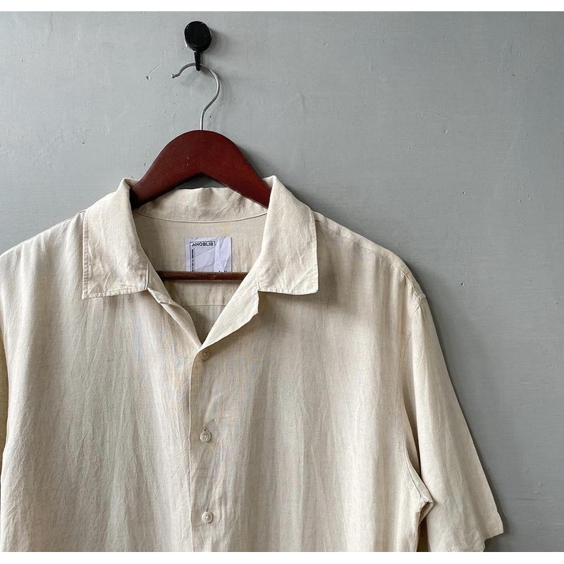 anoblir open collar kemeja