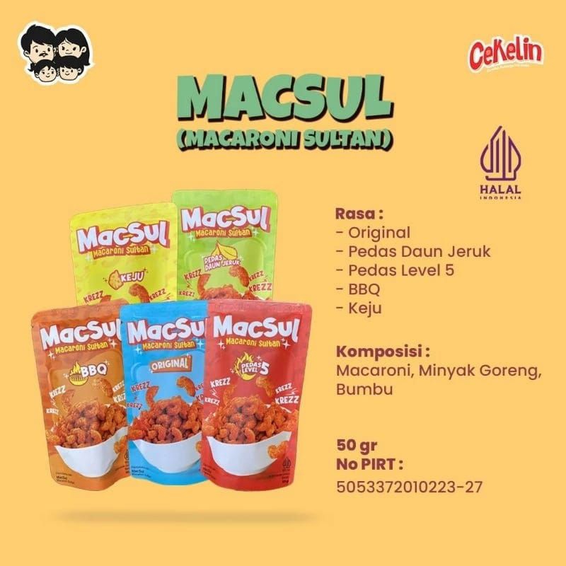 

Macaroni Sultan Snack cemilan Viral 50gr