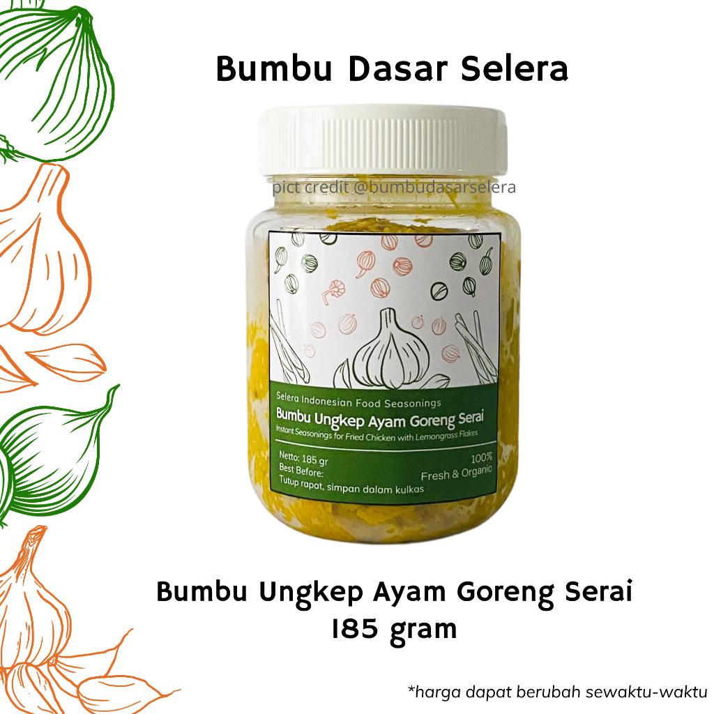 Selera Bumbu Ungkep Ayam Goreng Serai