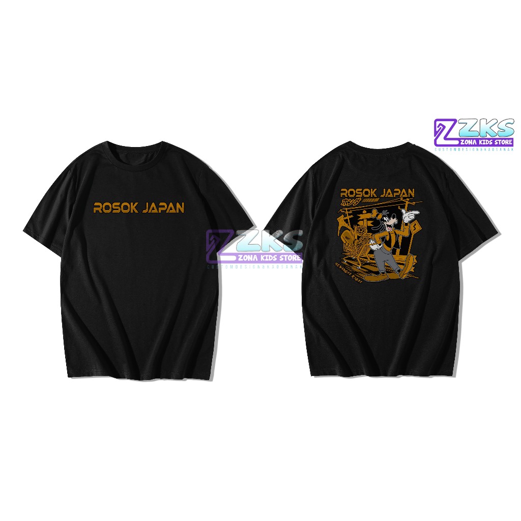 KAOS ROSOK JAPAN ORIGINAL | KAOS DISTRO | KAOS HONDA CB GL TIGER HEREK | KAOS KATUN COMBED | ZONAKID