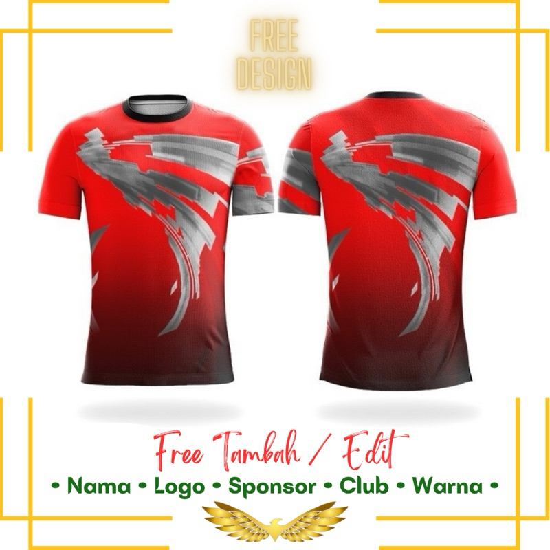Jersey Badminton | Baju Kaos Bulutangkis Printing Custom Big Size Jumbo Ready | METAL