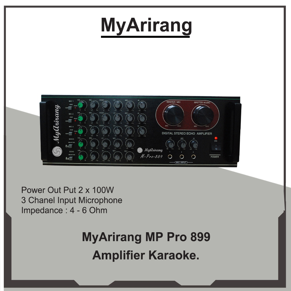 Power Amplifier MPRO 889 Karaoke Stereo 200 Watt