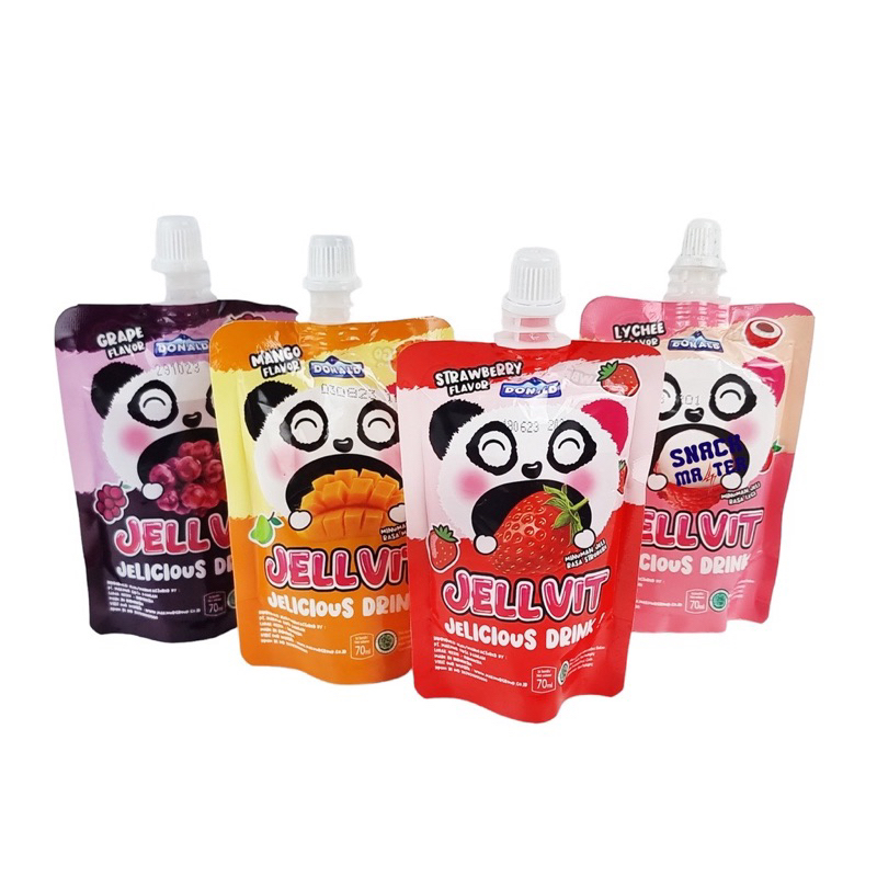 

Donald Jellvit MINI Jelly Drink Minuman Jeli Aneka Rasa Buah 1 pack isi 10 70ml