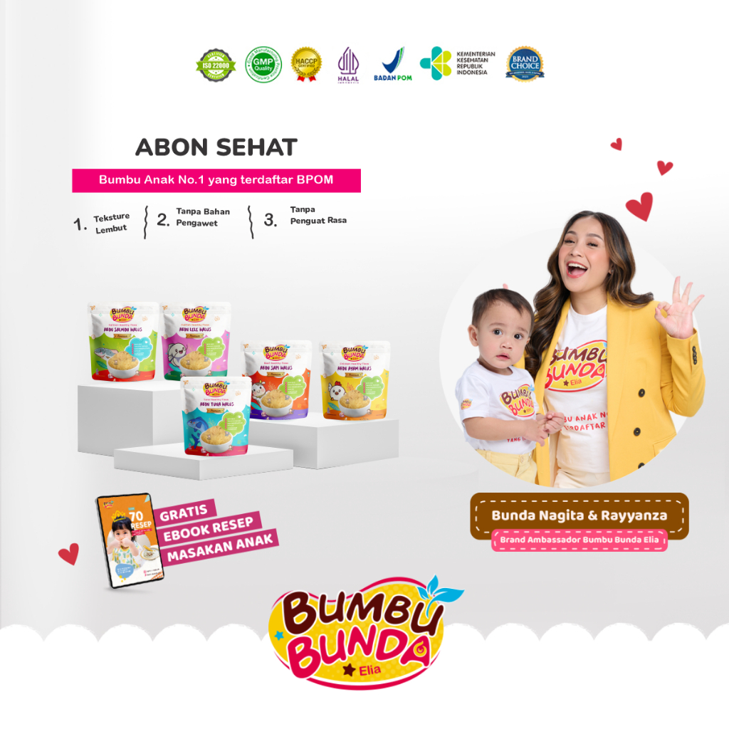 

Bumbu Bunda Elia Abon Sapi MPASI / Abon Ayam / Abon MPASI / Abon Bayi halus