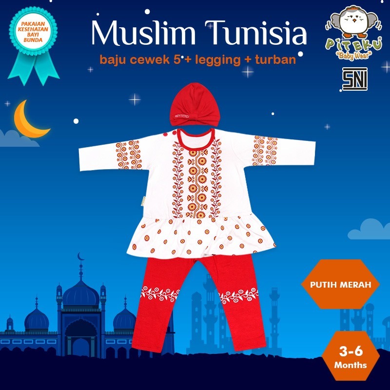 PITEKU - TUNISIA RAMADHAN SERIES BAJU SETELAN MUSLIM ANAK