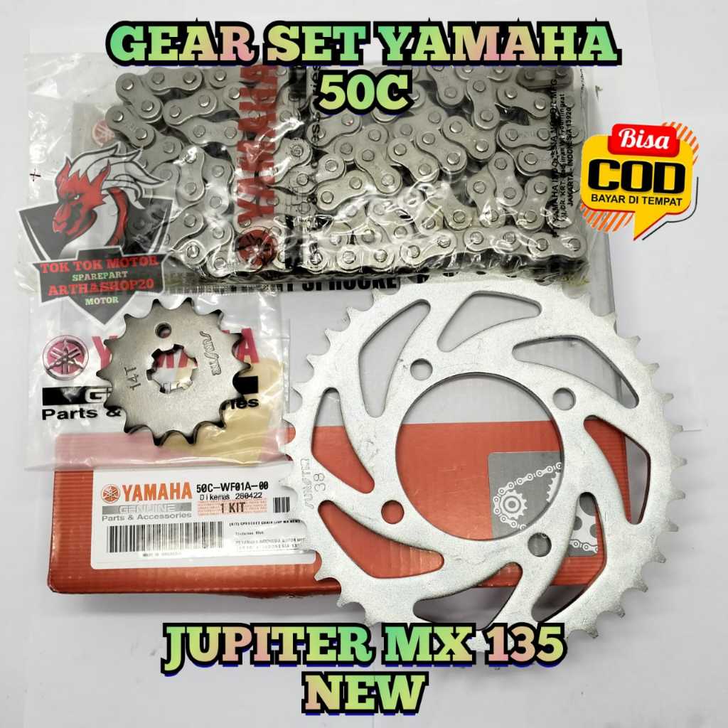 GEARSET MOTOR KUALITAS ASLI ORIGINAL YAMAHA JUPITER MX NEW 135 KOPLING , bisa juga buat JUPITER MX O