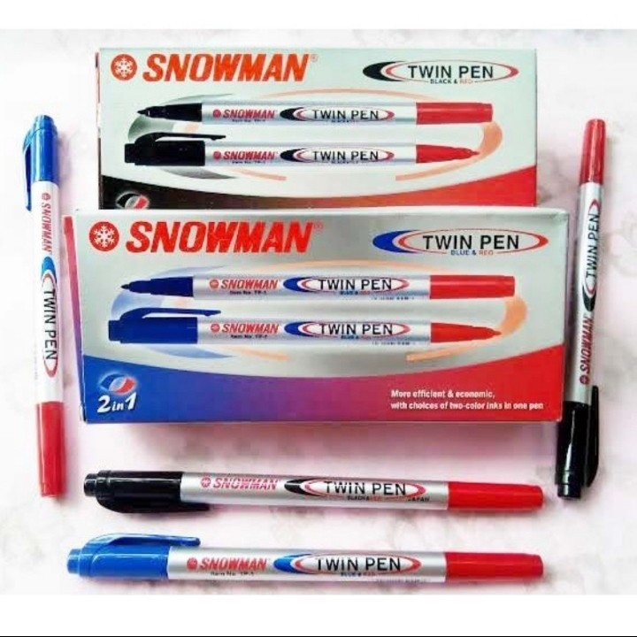 

Spidol Twin Pen Snowman TP-1