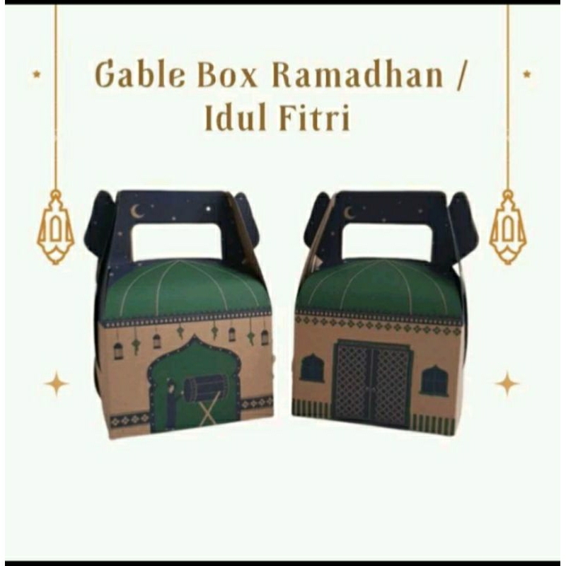 

Gable Box Lebaran isi 30 pcs/Box Hampers Idul Fitri/Parcel Hari Raya