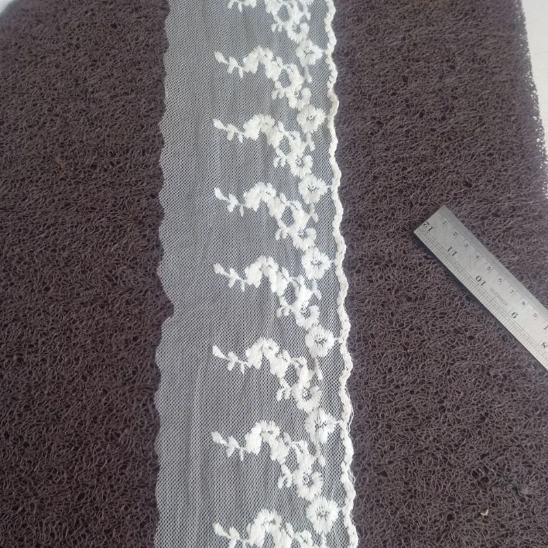 Renda tile / renda tile bordir / renda tulle  roll 15yard.