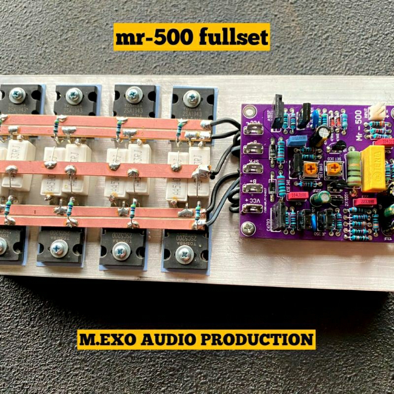 kit driver power MR500  sudah fullset 4set tr final toshiba tinggal tancap psu joss