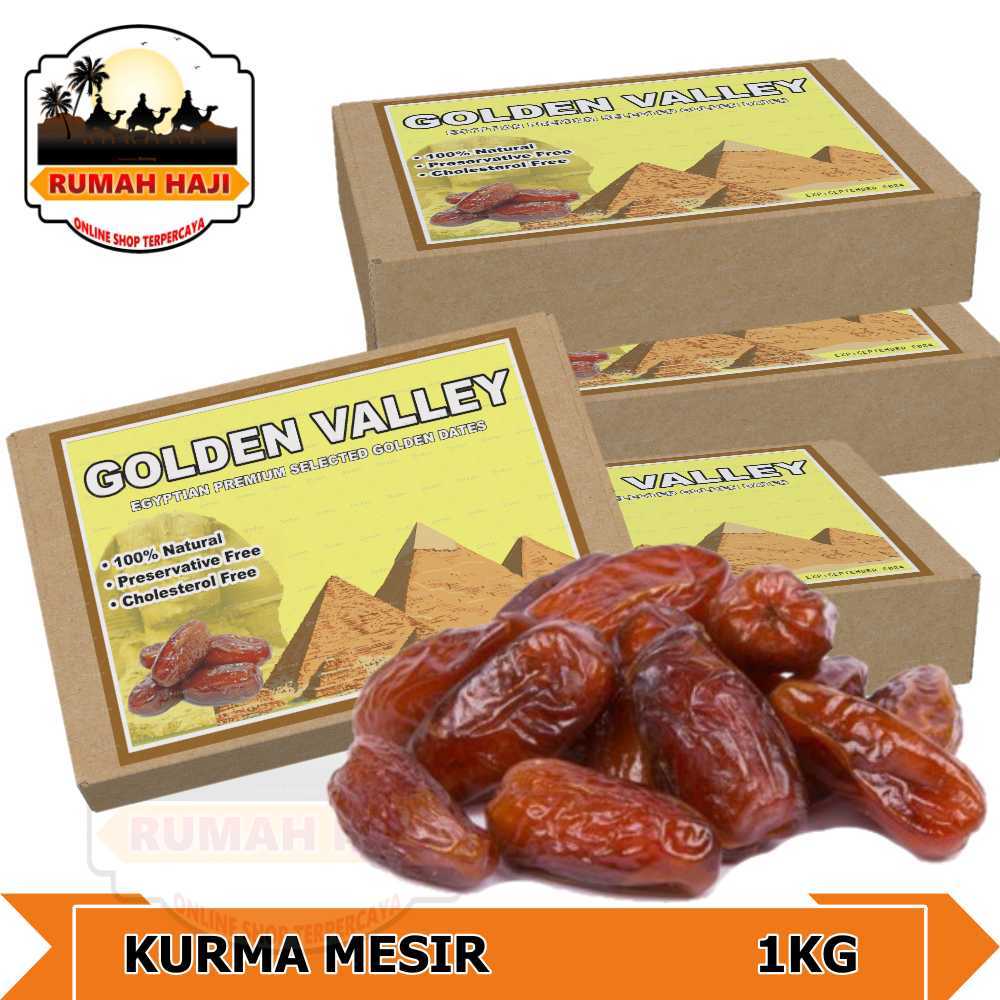 

[NEW] KURMA MESIR MADU PREMIUM 1KG / KURMA MADU GOLDEN VALLEY [KEMASAN DUS ]