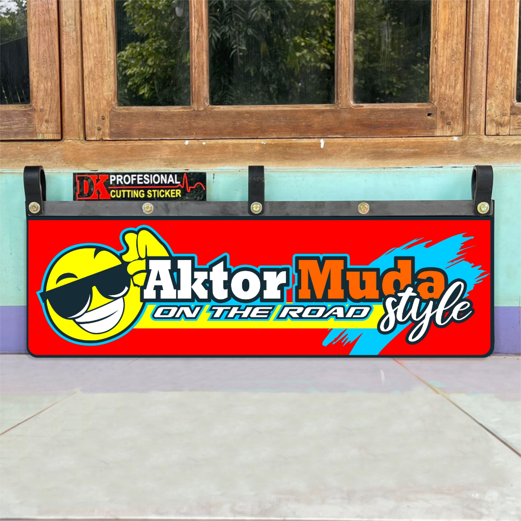 Karpet Karet Kepet Lumpur Variasi Bemper Belakang Mobil Truck / Bus / Travel / Grandmax / New Carry 
