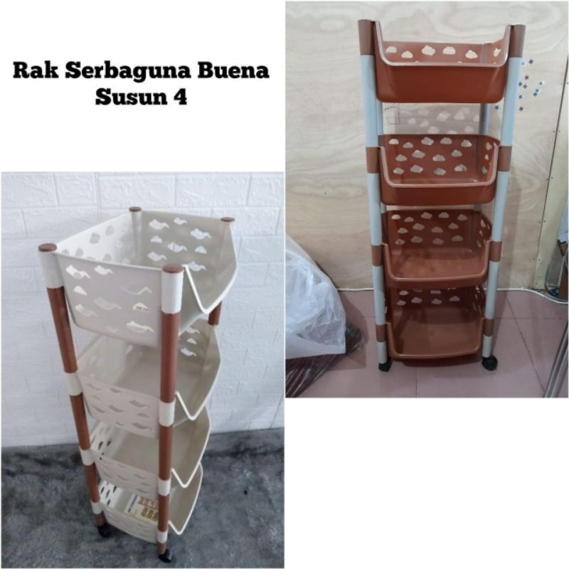 Rak Buena 4 susun / Rak serbaguna