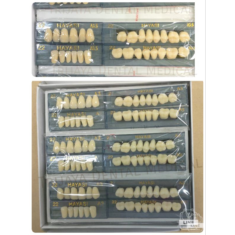 Trijaya Dental Medical Anasir Gigi Tiruan HAYASI eceran/ Gigi Palsu Hayasi